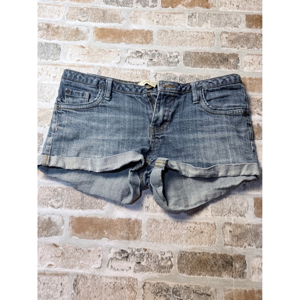 Forever Twenty Womens Denim Shorts Medium Wash Cuffed Size 28 Blue Jean Shorts